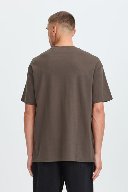 T-shirt basic cioccolato Solid