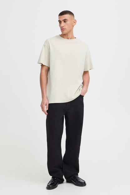 T-shirt basic crema Solid