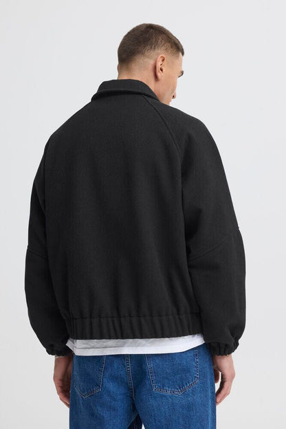 Giubbotto Bomber Testurizzato nero Solid