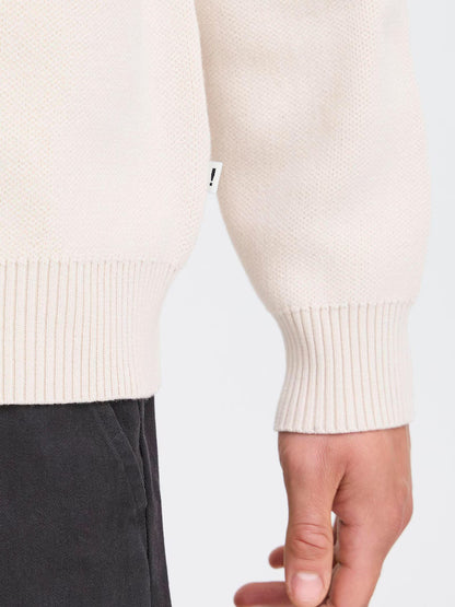 Maglione basico crema Solid