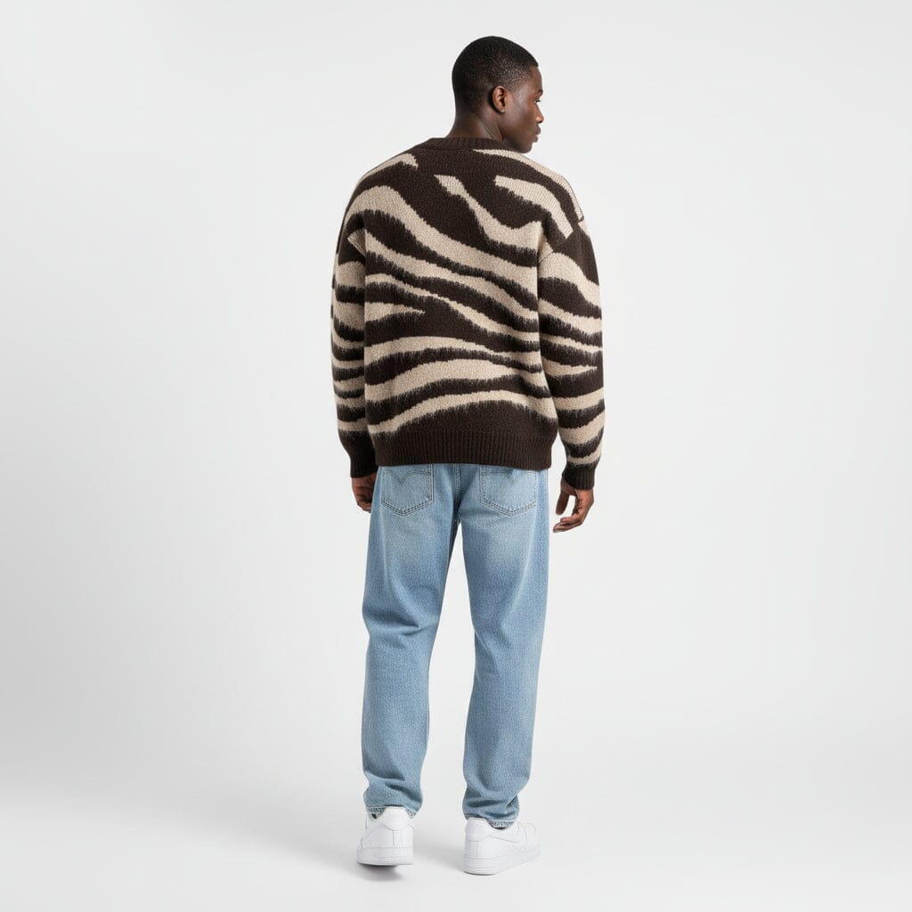 Cardigan Striped Streetwear
