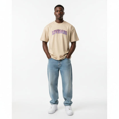 T-shirt Lovegang Logo Beije