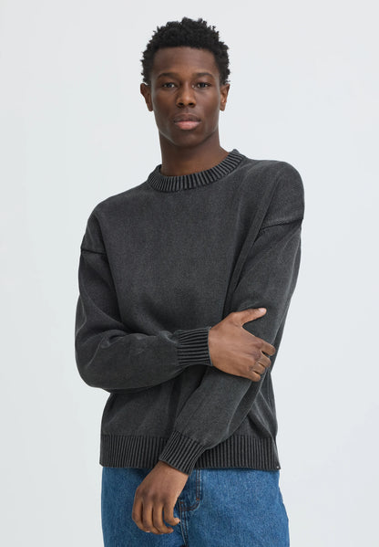 Maglione basico grigio antracite Solid