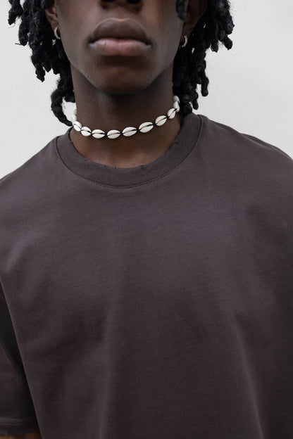 T-shirt Crop Marrone Unisex