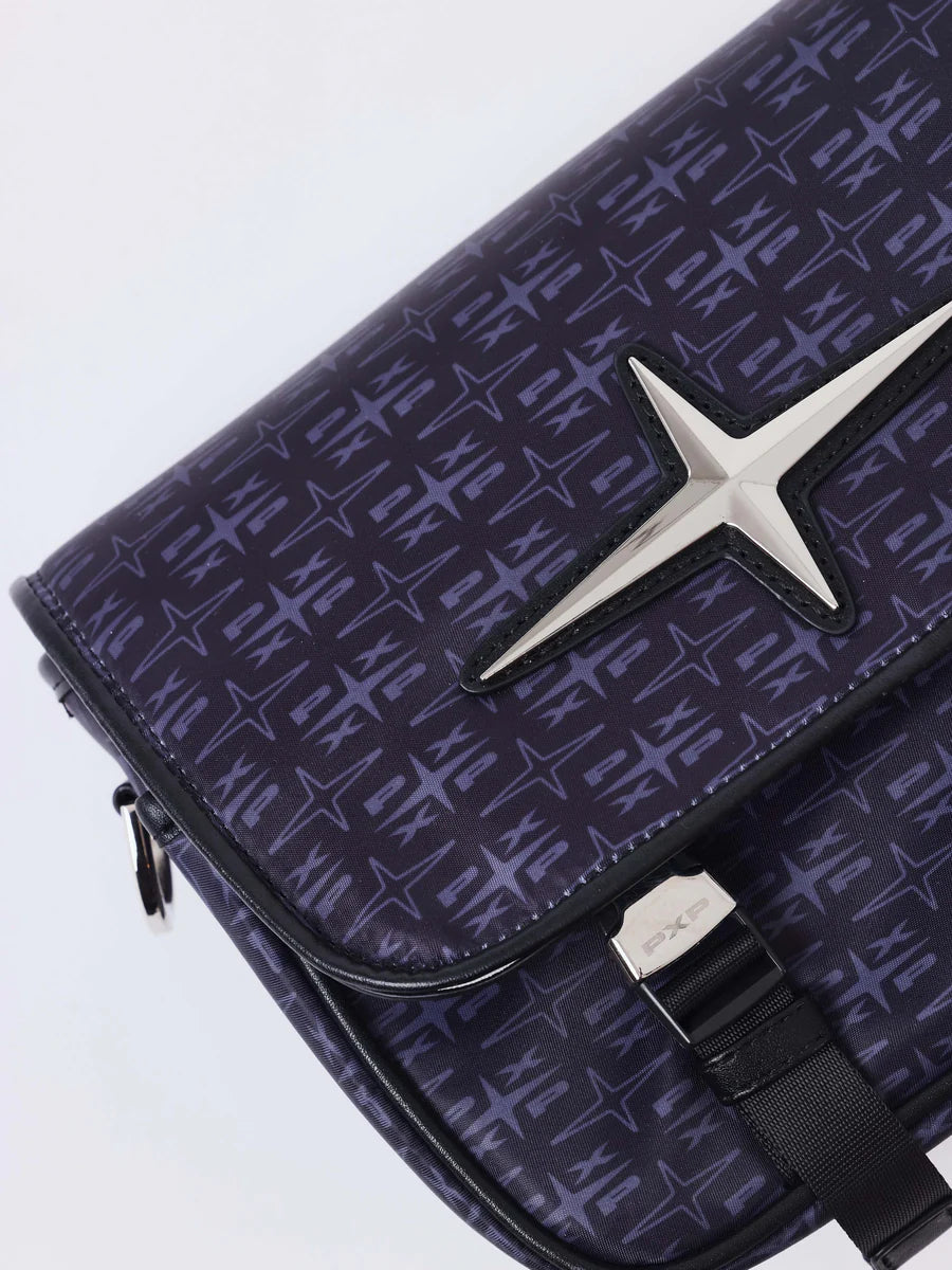 Borsa Crossbody PXP monogramma nera