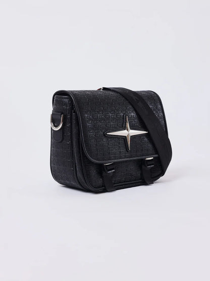 Borsa Crossbody PXP monogramma nera