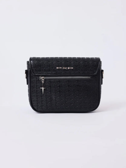 Borsa Crossbody PXP monogramma nera
