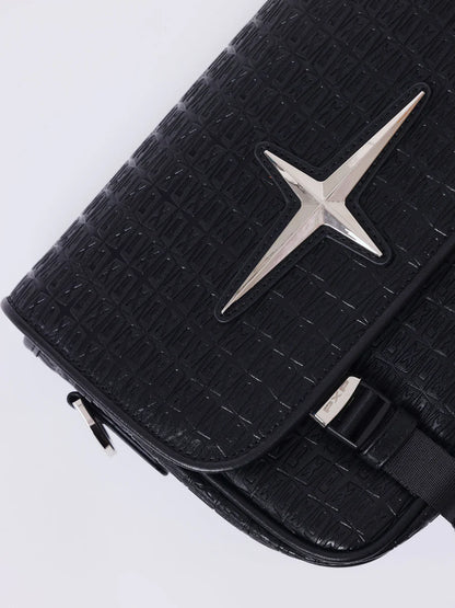 Borsa Crossbody PXP monogramma nera