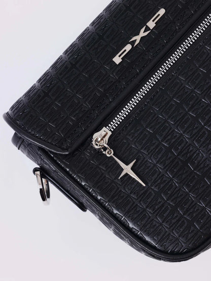 Borsa Crossbody PXP monogramma nera