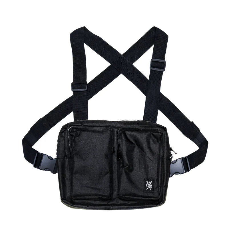 State of mind " RETROFUTURE CARGO " Chest Bag Black