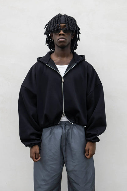 Felpa Zip Japan Nera