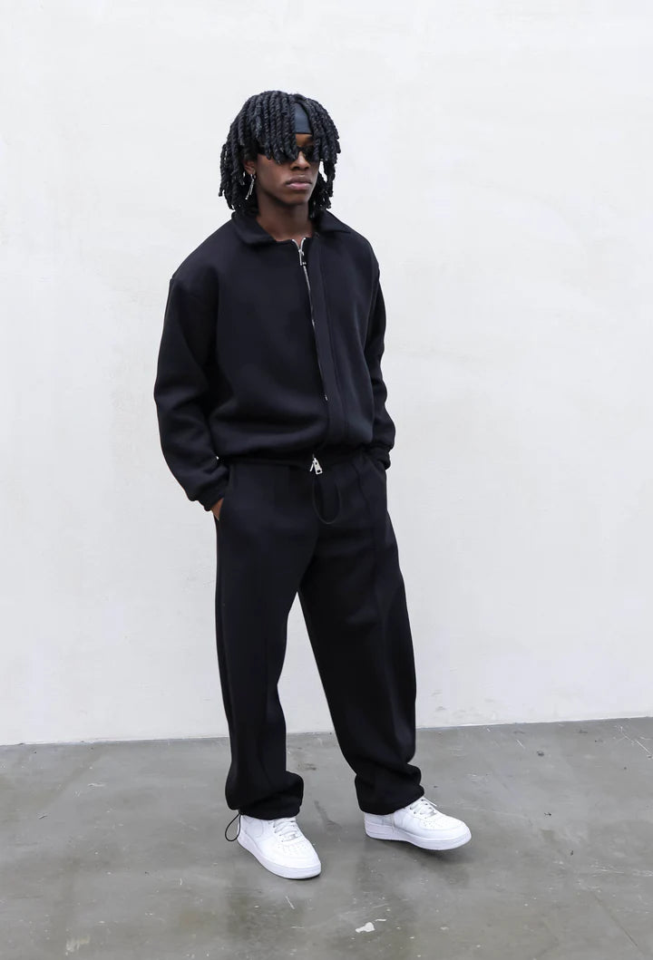 Coordinato Tuta Full Black Oversize