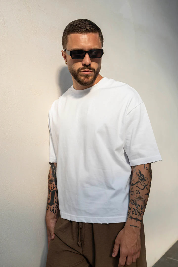T-shirt Crop Basic White