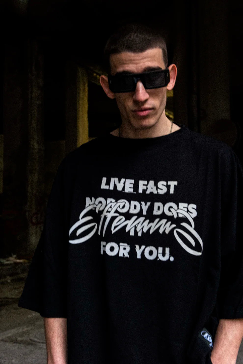T-shirt Live Fast Black- EFFEMME EXCLUSIVE LAB