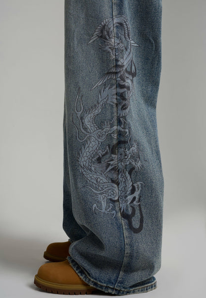 Jeans Ed Hardy Flaming Dragon Xxtra
