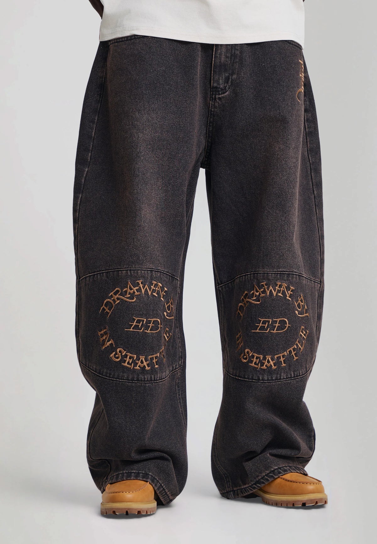 Jeans Balloon Ed Hardy marrone