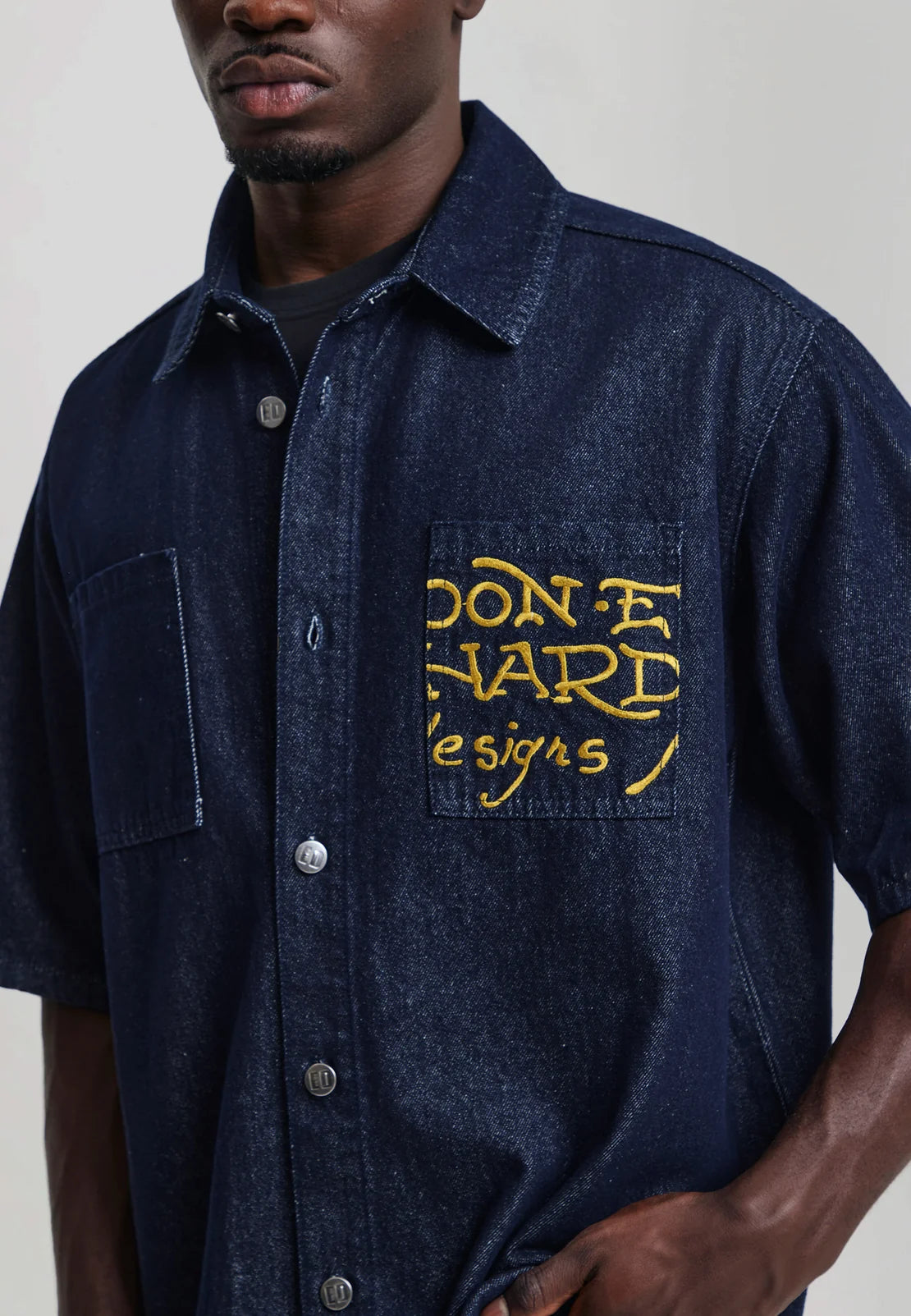 Camicia Denim Dragon Ed Hardy