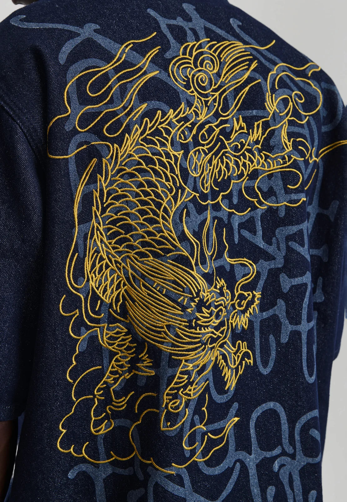Camicia Denim Dragon Ed Hardy