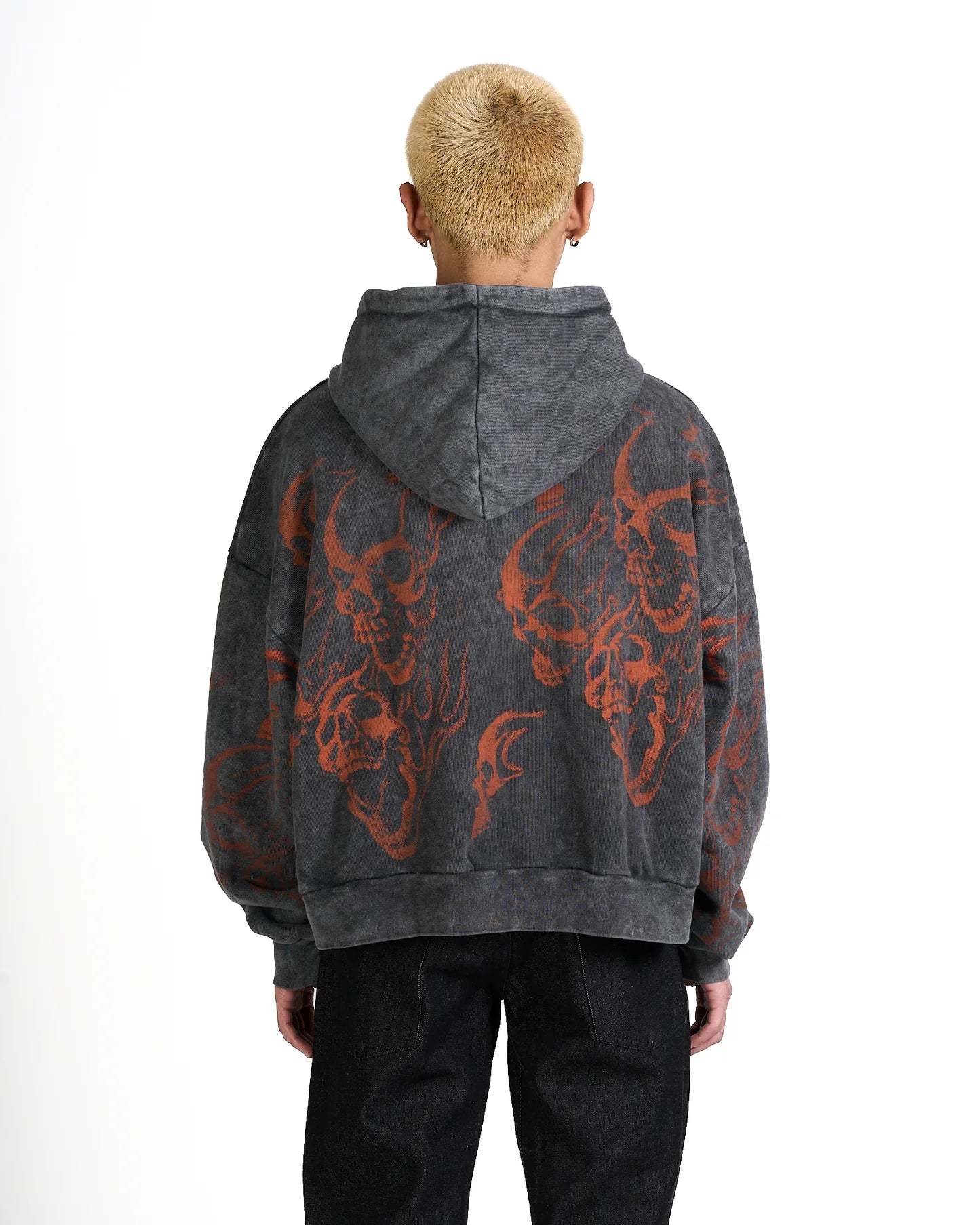 Felpa Effemme Skull Grigia