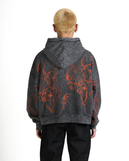 Felpa Effemme Skull Grigia