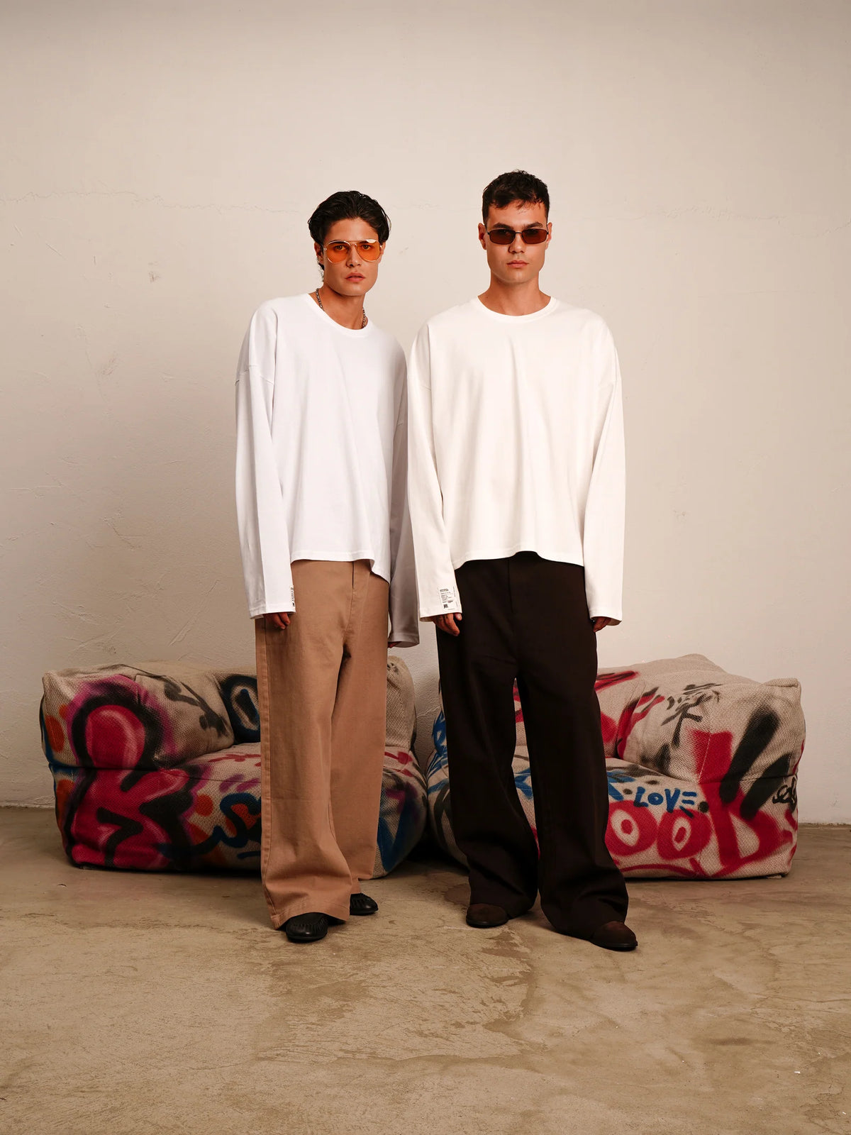 Pantaloni Univers Marrone Minimal Couture