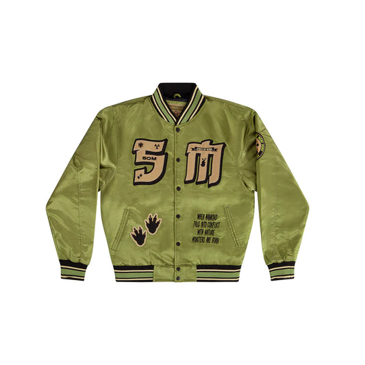 state of mind " 5OMZILLA " Bomber Jacket Military Green