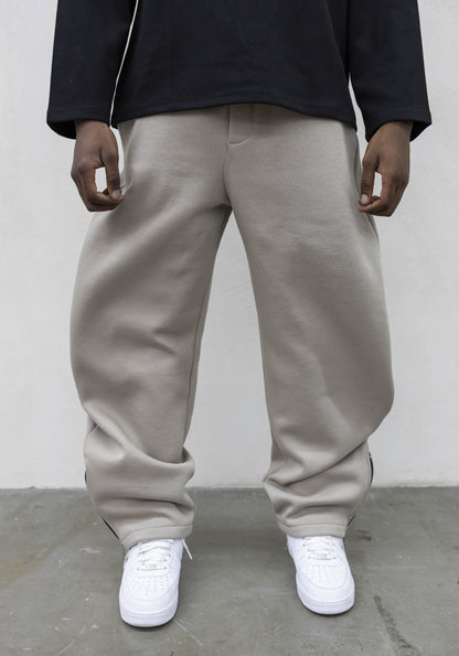 Pantalone Tuta Balloon con Zip Regolabile Sabbia