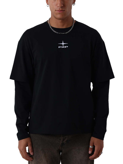 Longsleeve basic PXP nera