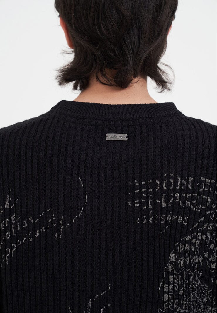Maglione Ed Hardy Gothic Ribbed