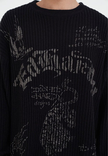 Maglione Ed Hardy Gothic Ribbed