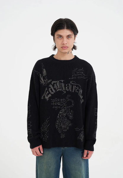 Maglione Ed Hardy Gothic Ribbed