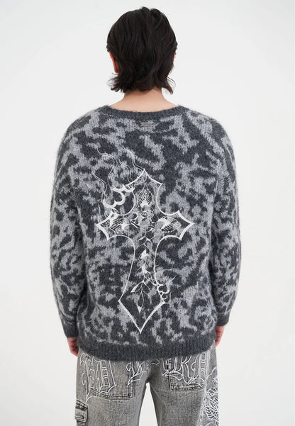 Maglione Ed Hardy Intarsia Leopard