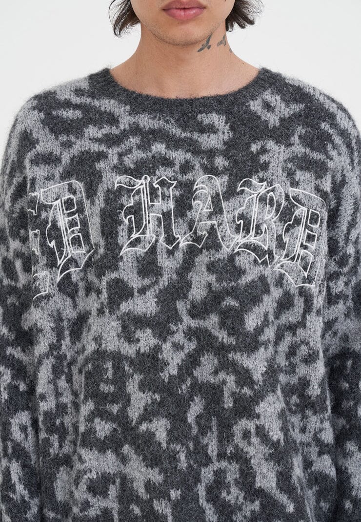 Maglione Ed Hardy Intarsia Leopard