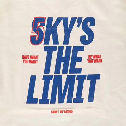 Felpa 5tate Of Mind "5OM WORD UP" Sky Is The Limit Crewneck Off white