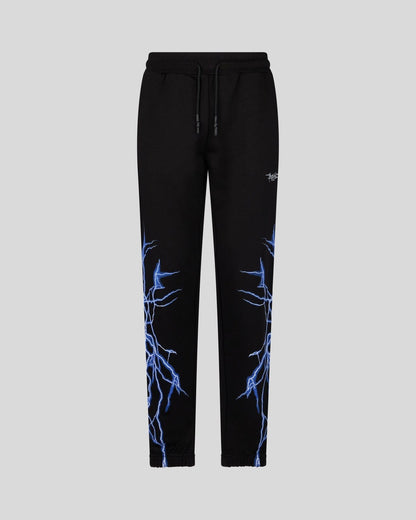 Phobia Pantalone Nero Con Fulmine Laterale Blu