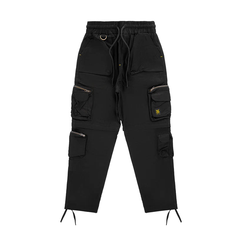 Pantalone State Of Mind " RETROFUTURE CARGO " Modulable Cargo Pant Black