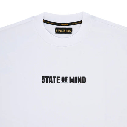 T-shirt 5tate of mind box logo white