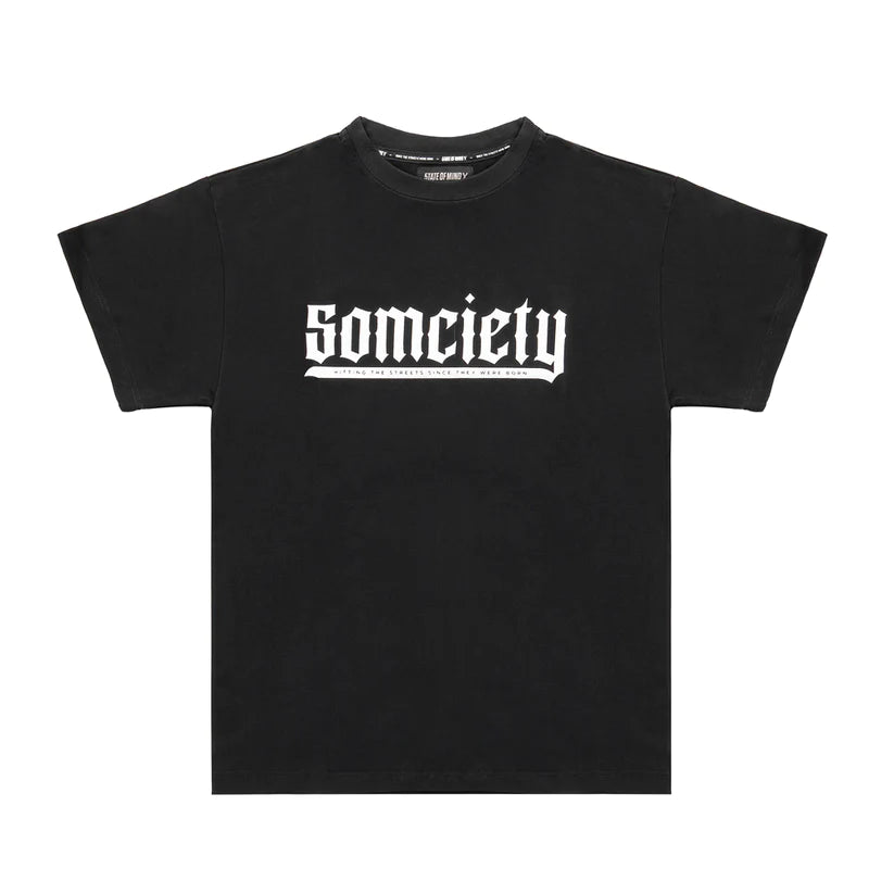 T-shirt state of mind  5OMCIETY " T-Shirt Black