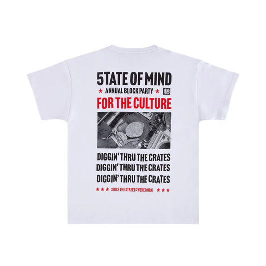 T-Shirt State Of Mind " 4 THE CULTURE " White