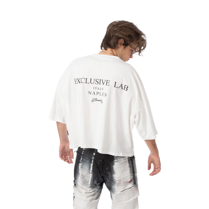 T-shirt Cropped tee "Wean" White Effemme Exclusive Lab- EFFEMME EXCLUSIVE LAB