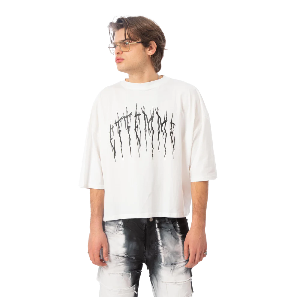 T-shirt Cropped tee "Wean" White Effemme Exclusive Lab- EFFEMME EXCLUSIVE LAB