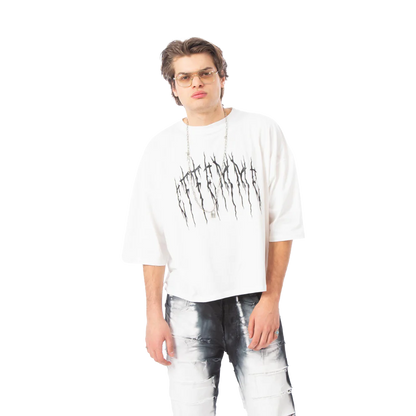 T-shirt Cropped tee "Wean" White Effemme Exclusive Lab- EFFEMME EXCLUSIVE LAB