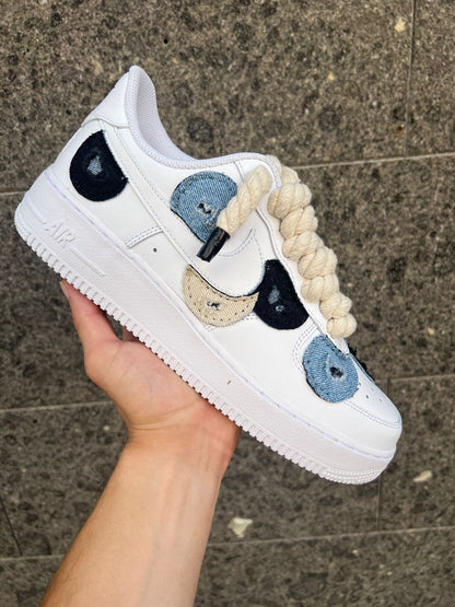 Nike air force 1 custom toppe + laccio