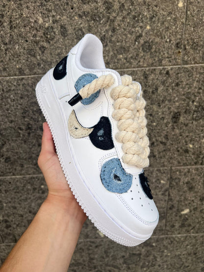 Nike air force 1 custom toppe + laccio