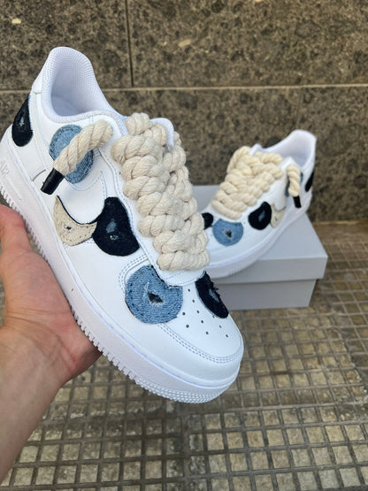 Nike air force 1 custom toppe + laccio