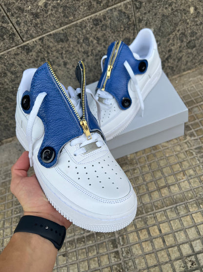 Nike air force 1 custom pelle