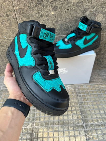 Air Force 1 mid custom nera