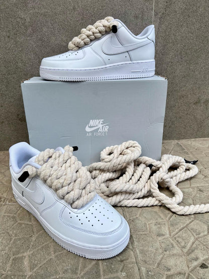 Nike air force 1  + laccio in corda custom