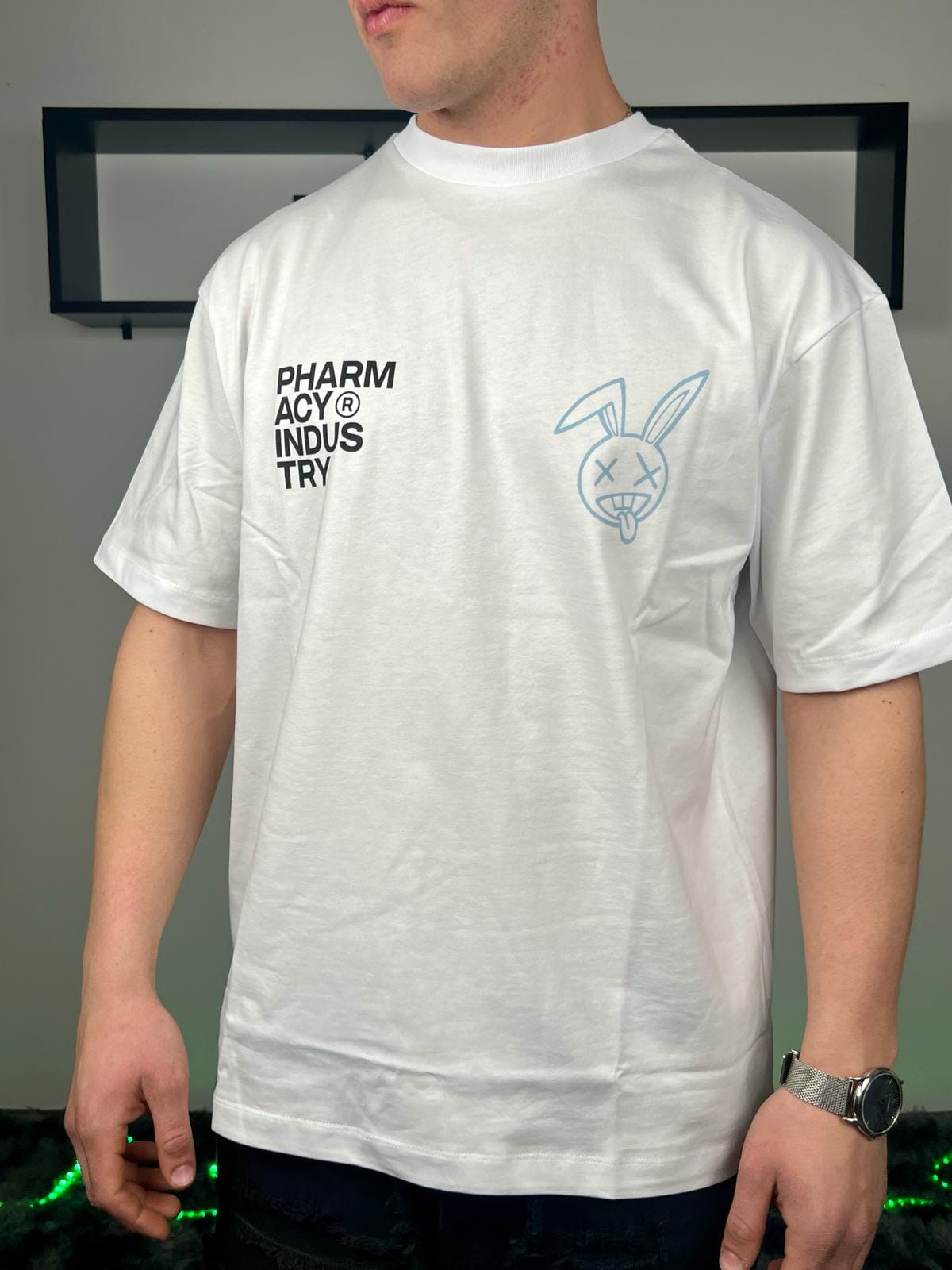 T-shirt Pharmacy bianca stampa
