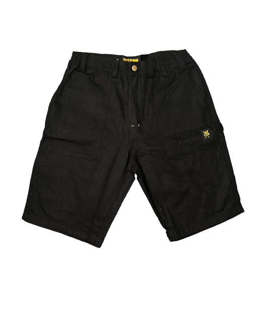 State Of Mind worker Shorts Black